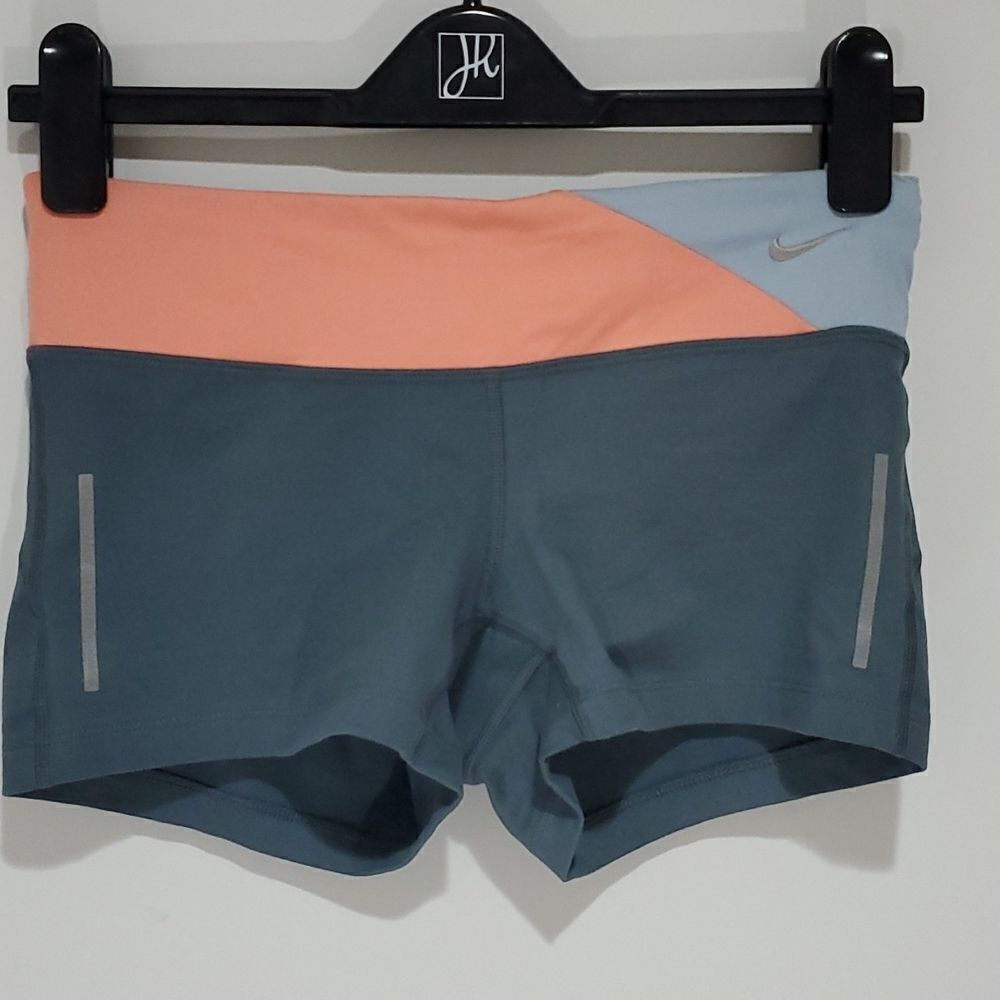 Nike grey and pink small athletic shorts